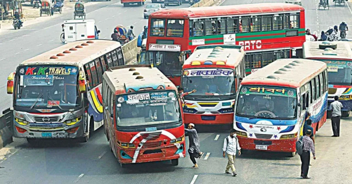 বাস-মিনিবাসের ভাড়া বাড়ল, প্রতি কিলোমিটারে সর্বোচ্চ ১৭ পয়সা বৃদ্ধি