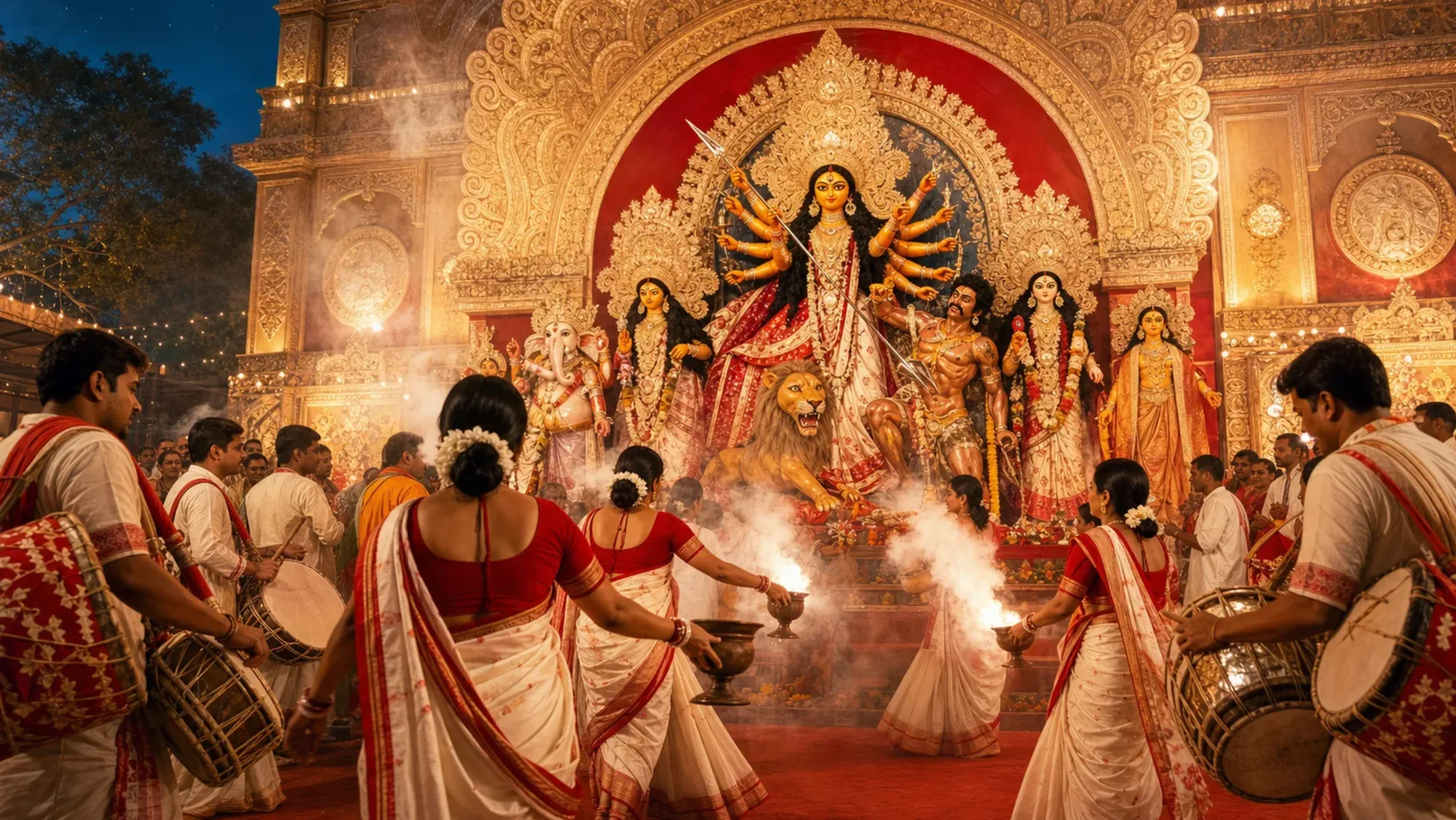 দুর্গাপূজার বদলে ‘শারদোৎসব’ লেখা যাবে না, নির্দেশ মুখ্যমন্ত্রীর