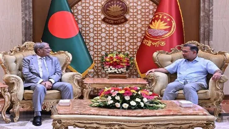 বঙ্গভবনে রাষ্ট্রপতির সঙ্গে প্রধানমন্ত্রীর প্রথম সাক্ষাৎ