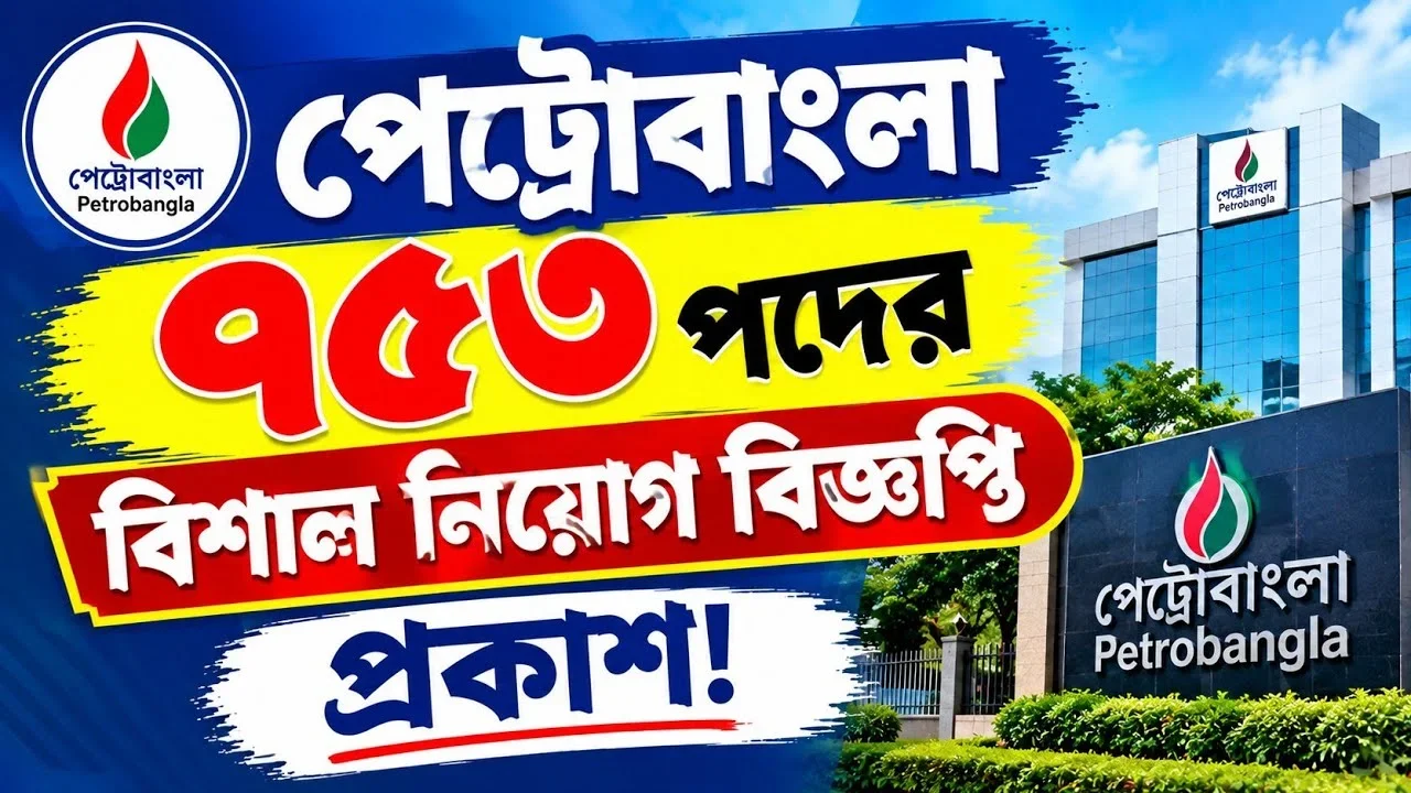 পেট্রোবাংলায় ৭৫৩ পদে বড় নিয়োগ, আবেদন শুরু ১৮ অক্টোবর